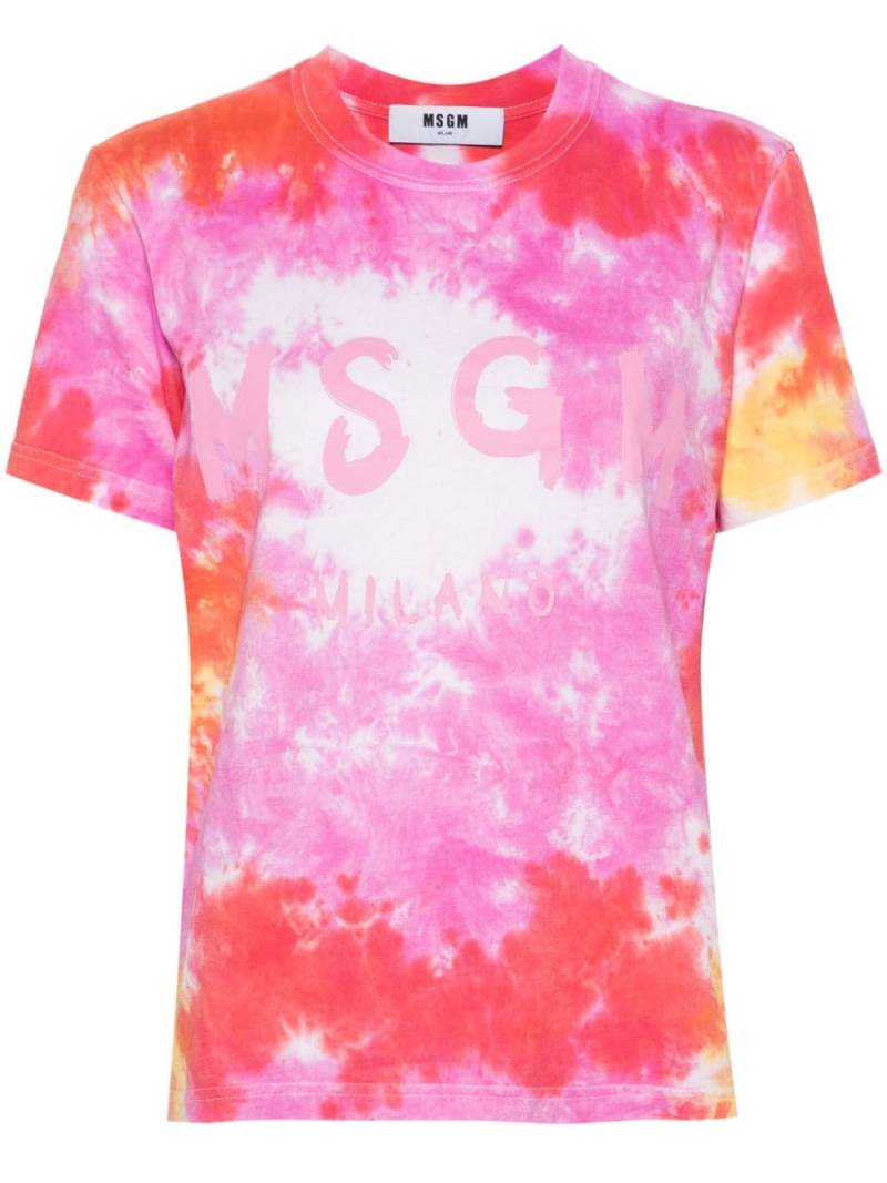 MSGM logo-print T-shirt - Pink von MSGM