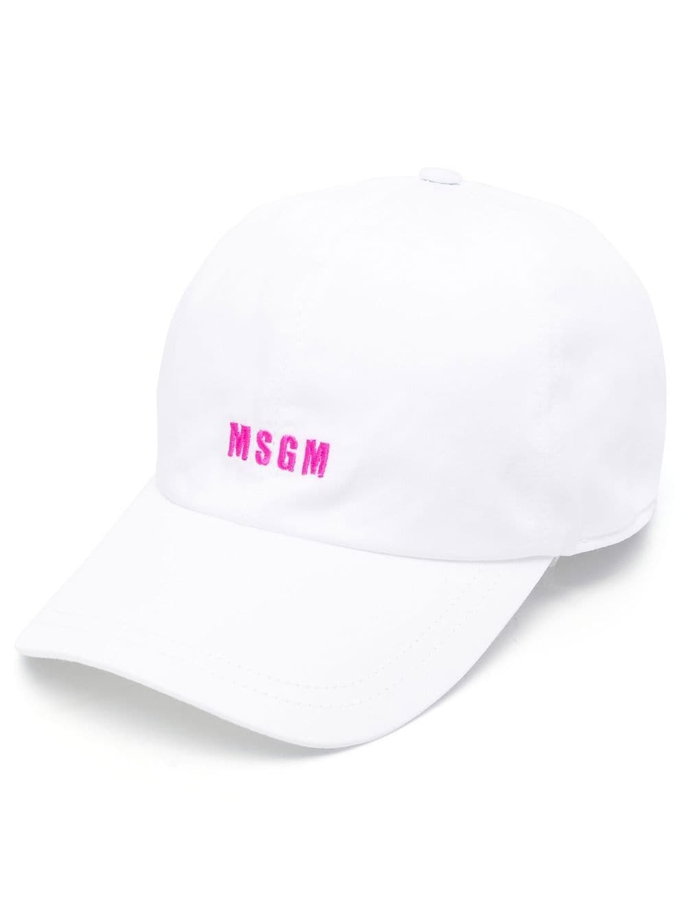 MSGM logo-print baseball cap - White von MSGM