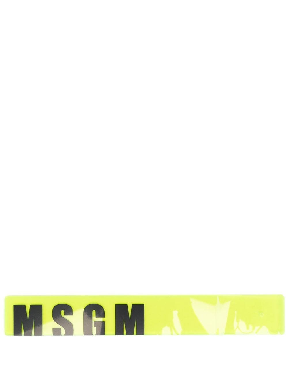 MSGM logo-print bookmark - Yellow von MSGM