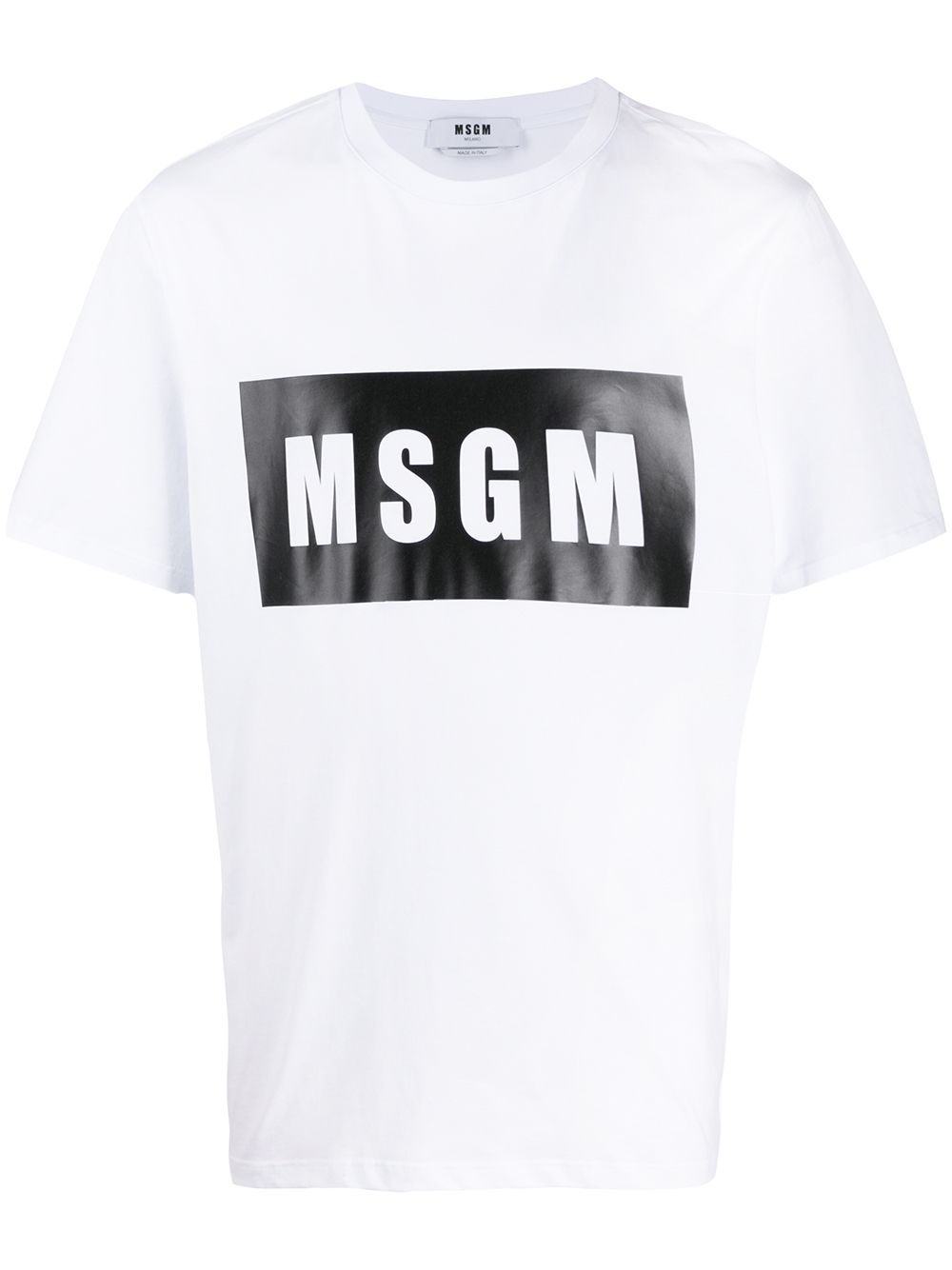 MSGM logo-print boxy T-shirt - White von MSGM