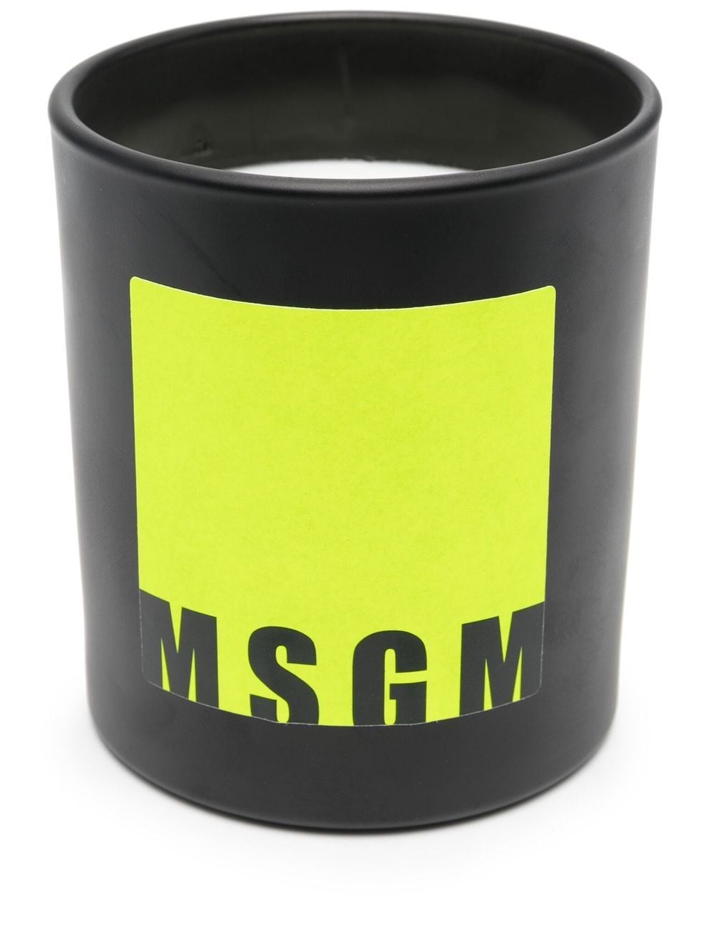 MSGM logo-print citronella candle (250g) - Black von MSGM