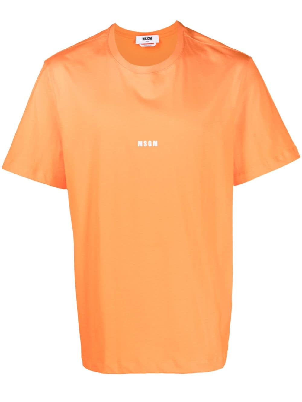 MSGM logo-print cotton T-shirt - Orange von MSGM