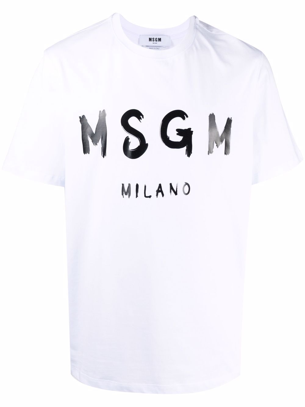 MSGM logo-print cotton T-shirt - White von MSGM