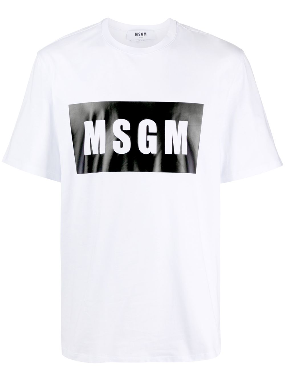 MSGM logo-print cotton T-shirt - White von MSGM