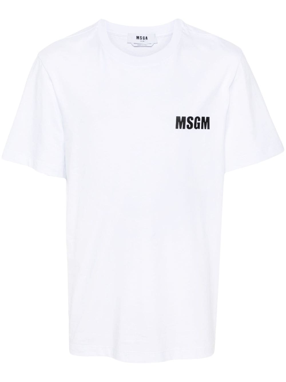 MSGM logo-print cotton T-shirt - White von MSGM