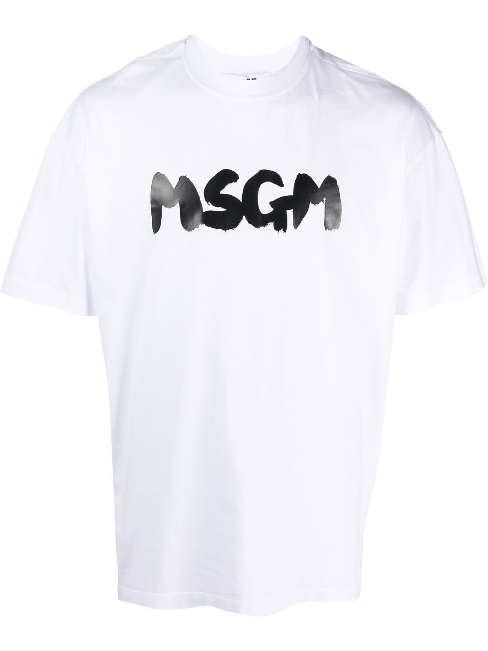MSGM logo-print cotton T-shirt - White von MSGM