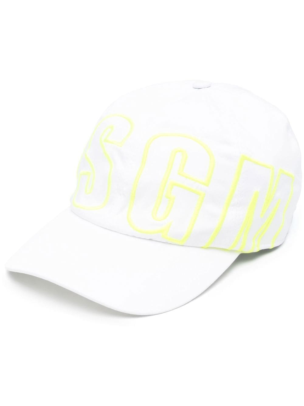 MSGM logo-print detail baseball cap - White von MSGM