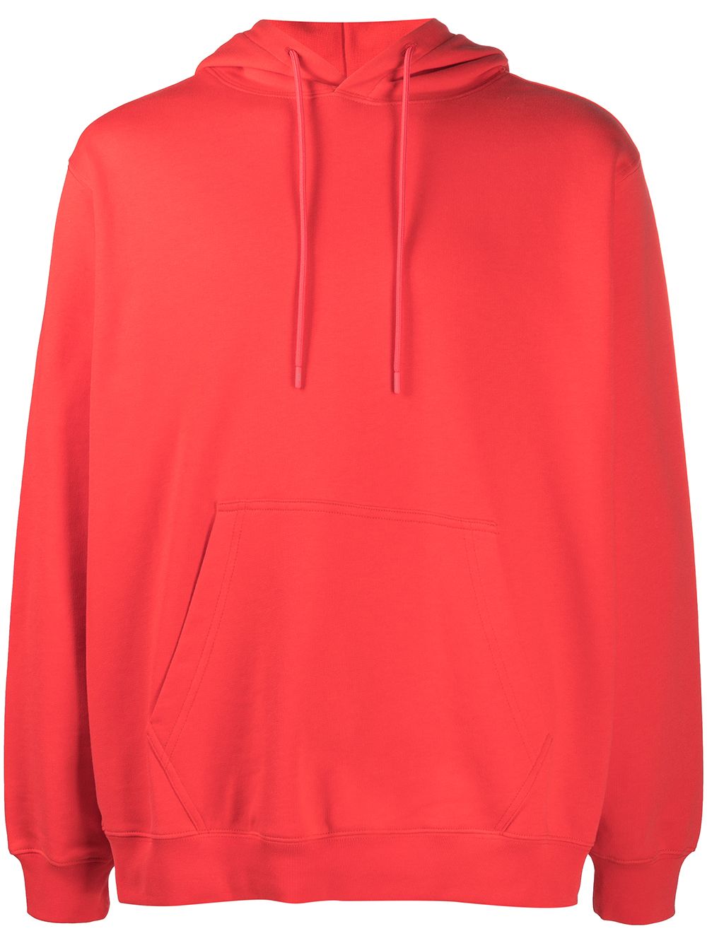 MSGM logo print detail hoodie - Red von MSGM