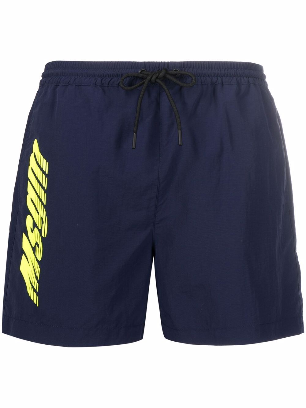 MSGM logo-print drawstring swim shorts - Blue von MSGM