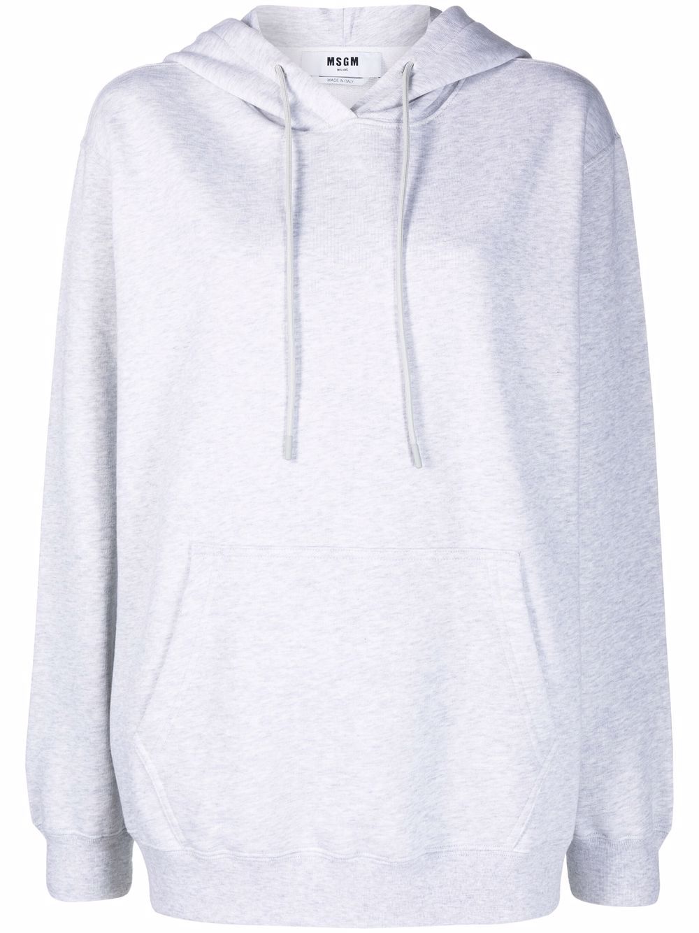 MSGM logo-print hoodie - Grey von MSGM