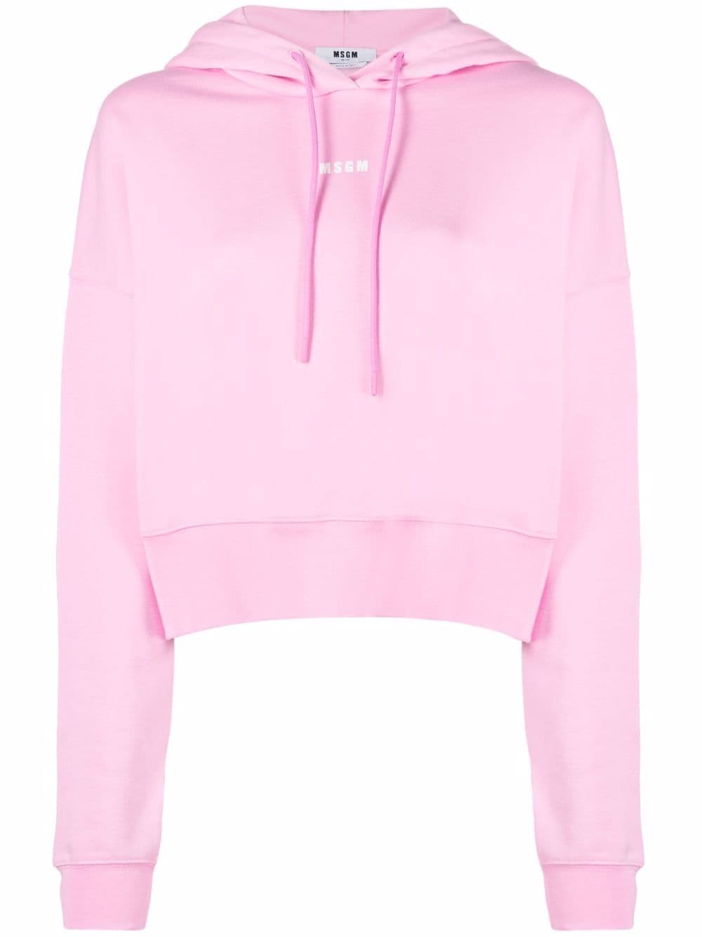 MSGM logo-print hoodie - Pink von MSGM