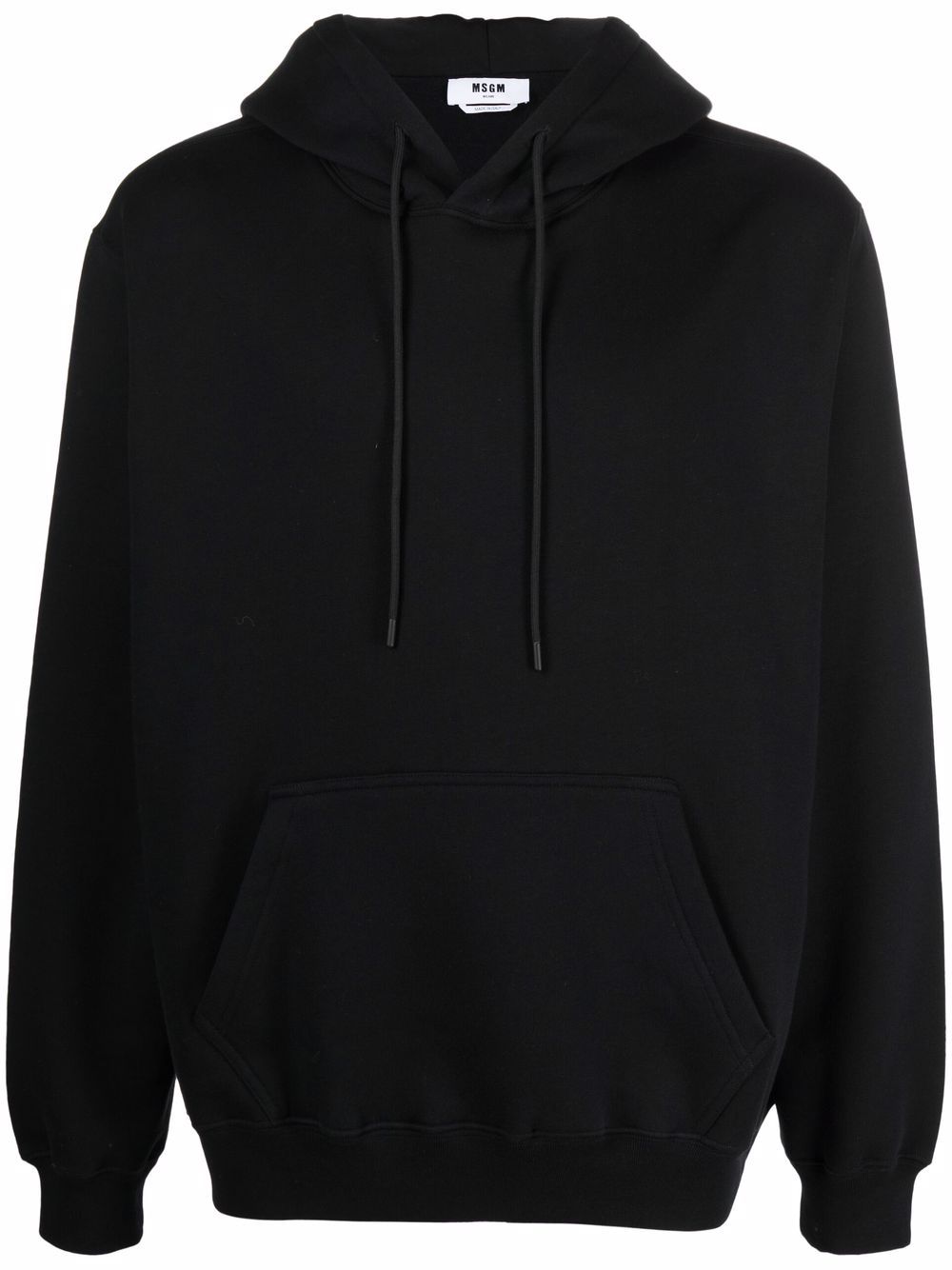 MSGM logo-print pullover hoodie - Black von MSGM