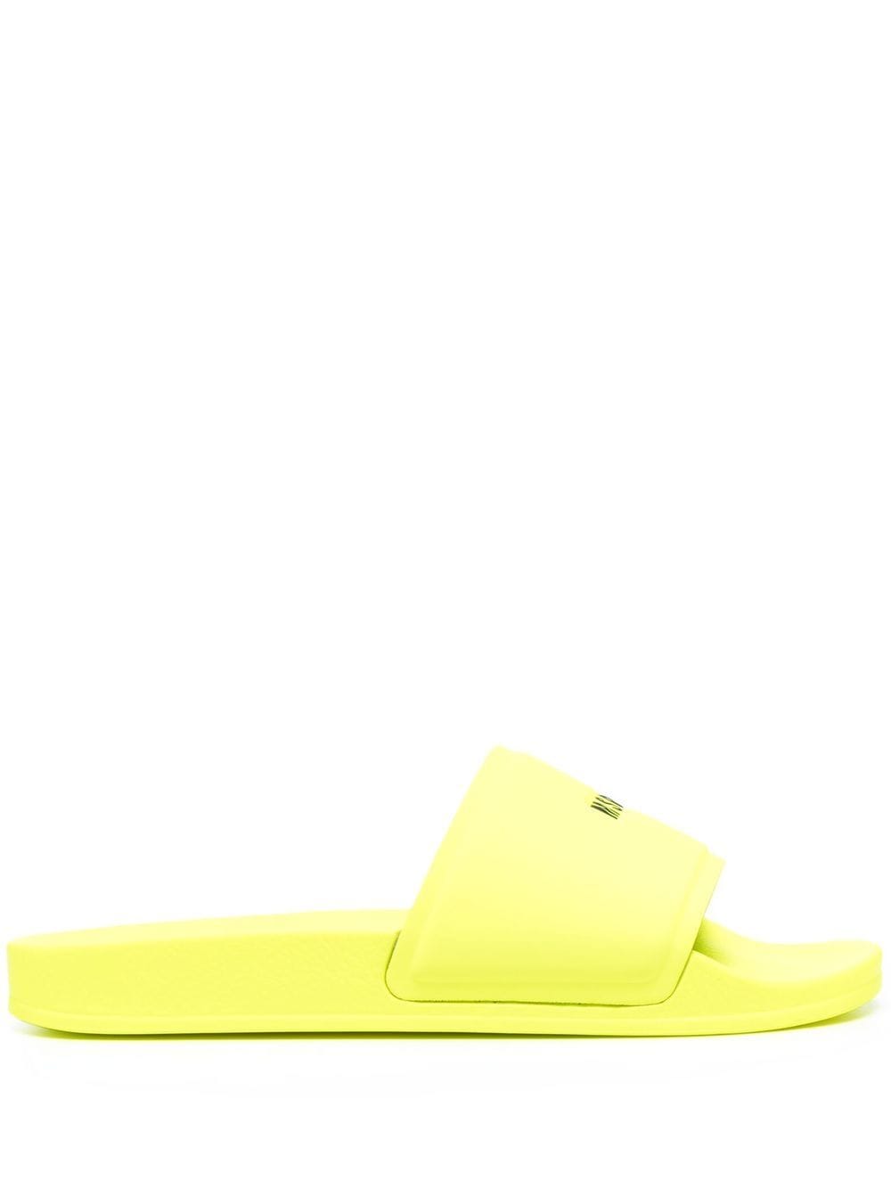 MSGM logo-print sliders - Yellow von MSGM