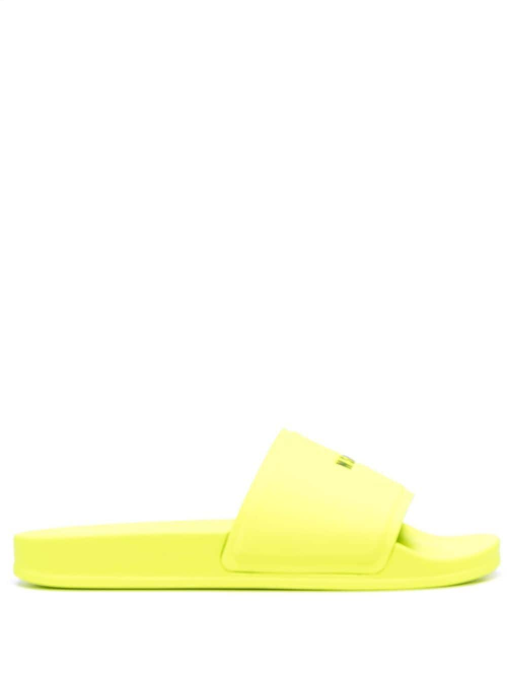 MSGM logo-print sliders - Yellow von MSGM