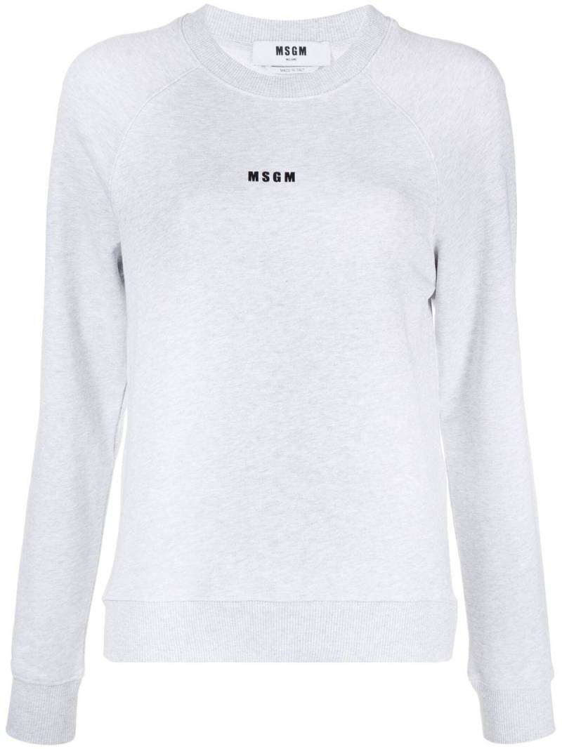 MSGM logo-print sweatshirt - Grey von MSGM