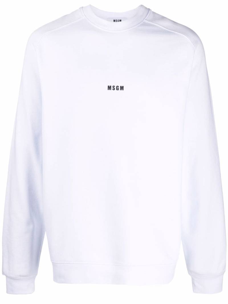 MSGM logo-print sweatshirt - White von MSGM