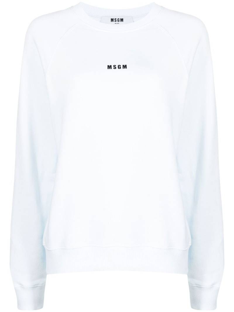 MSGM logo-print sweatshirt - White von MSGM