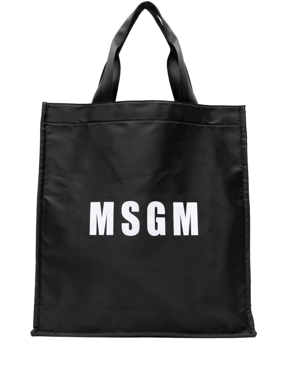 MSGM logo-print tote bag - Black von MSGM