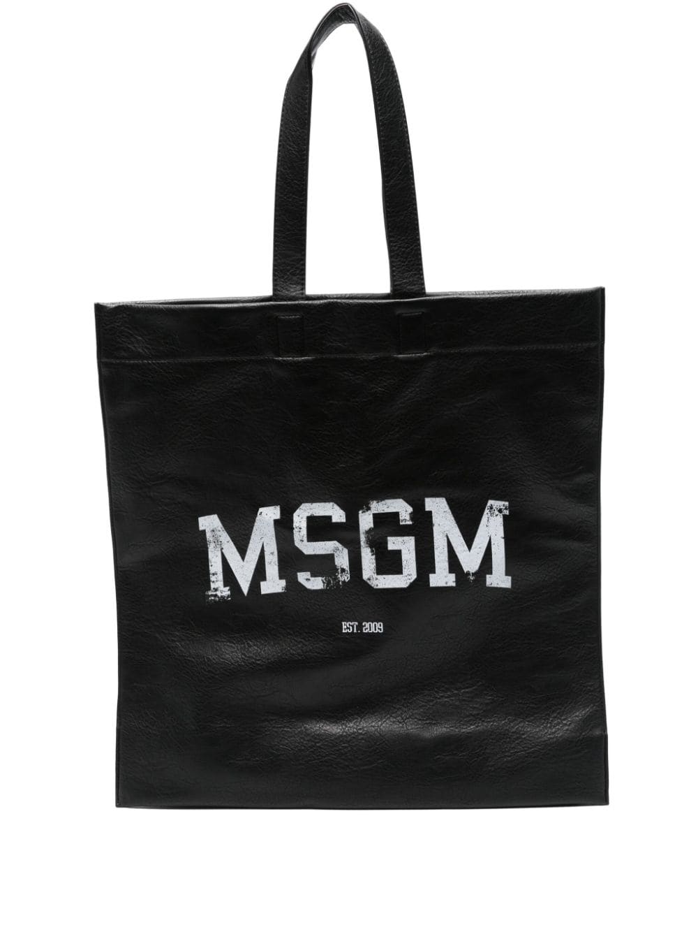 MSGM logo-print tote bag - Black von MSGM