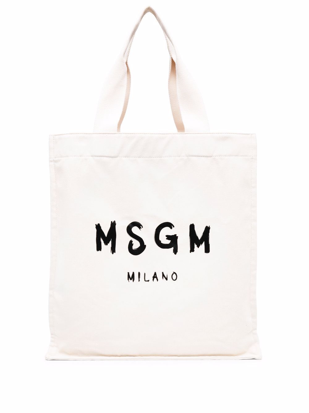 MSGM logo-print tote bag - Neutrals von MSGM