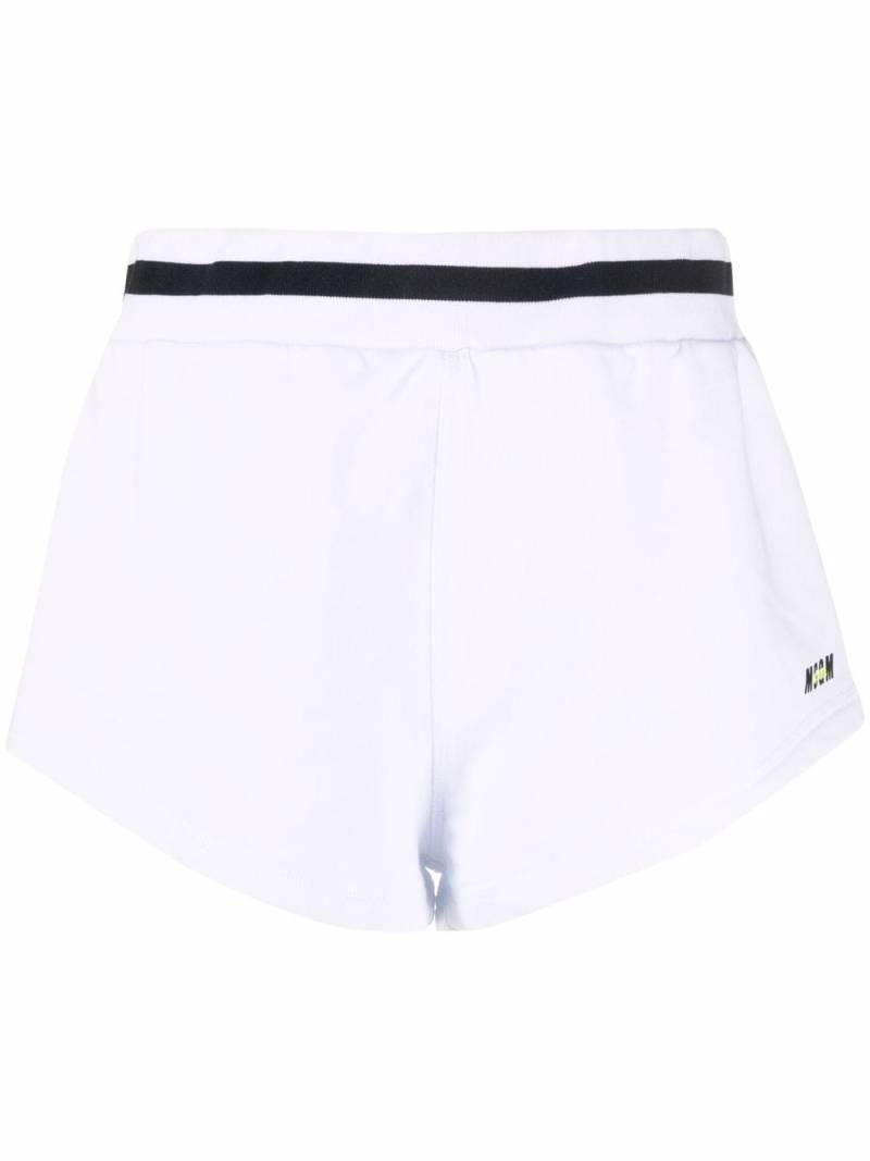 MSGM logo-print track shorts - White von MSGM