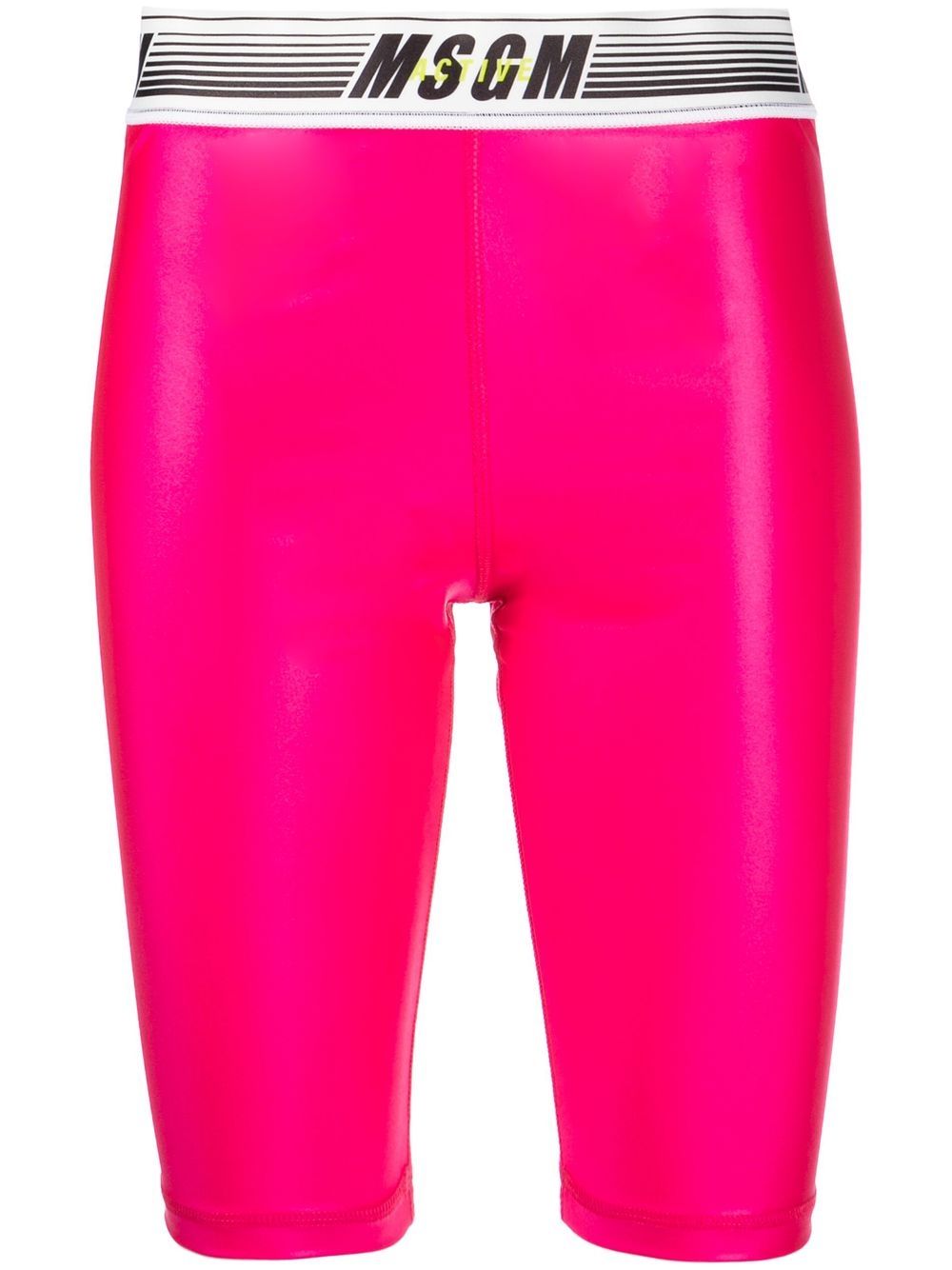 MSGM logo-waist cycling shorts - Pink von MSGM