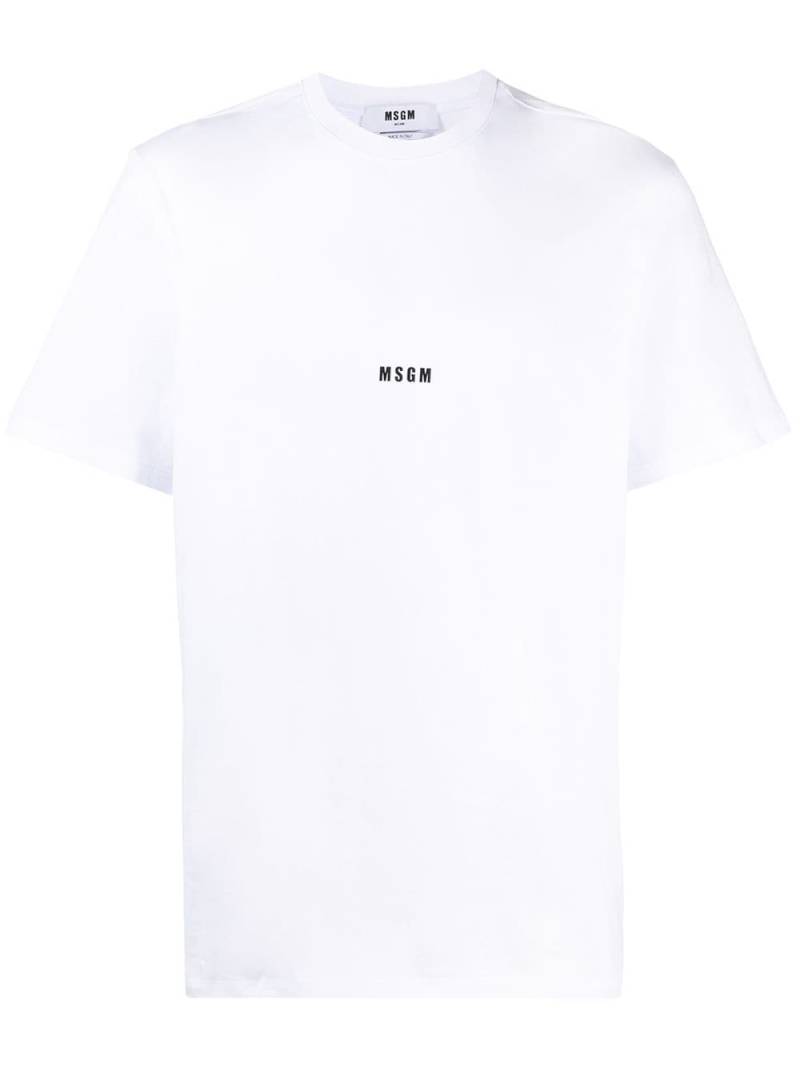 MSGM micro logo short-sleeve T-shirt - White von MSGM