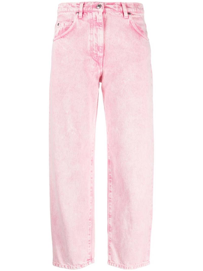 MSGM mid-rise cropped jeans - Pink von MSGM