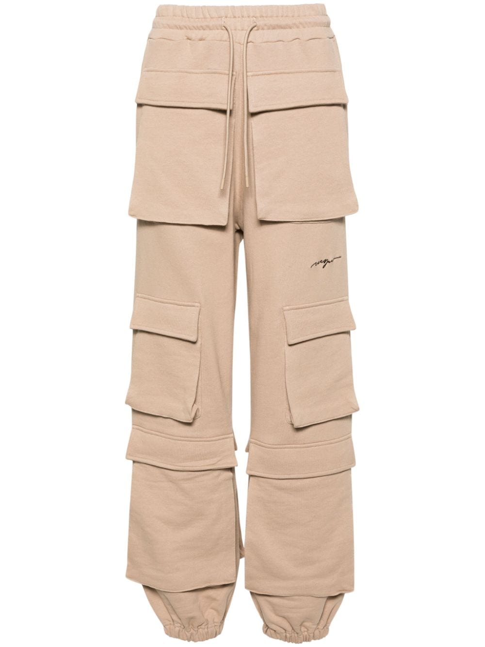 MSGM multi-pocket cotton track pants - Neutrals von MSGM