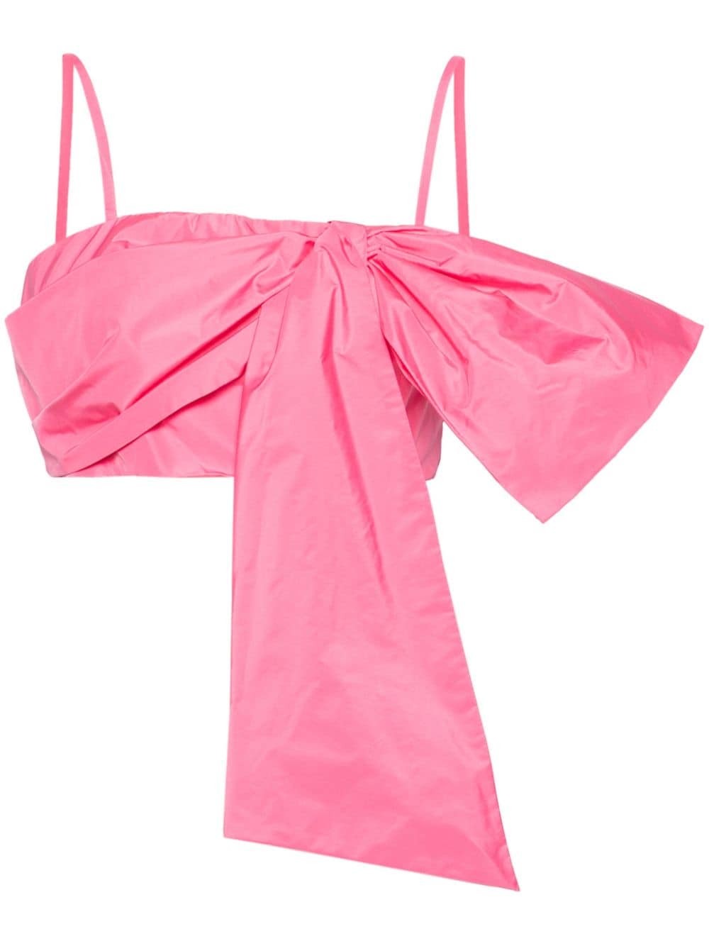 MSGM oversize-bow cropped top - Pink von MSGM