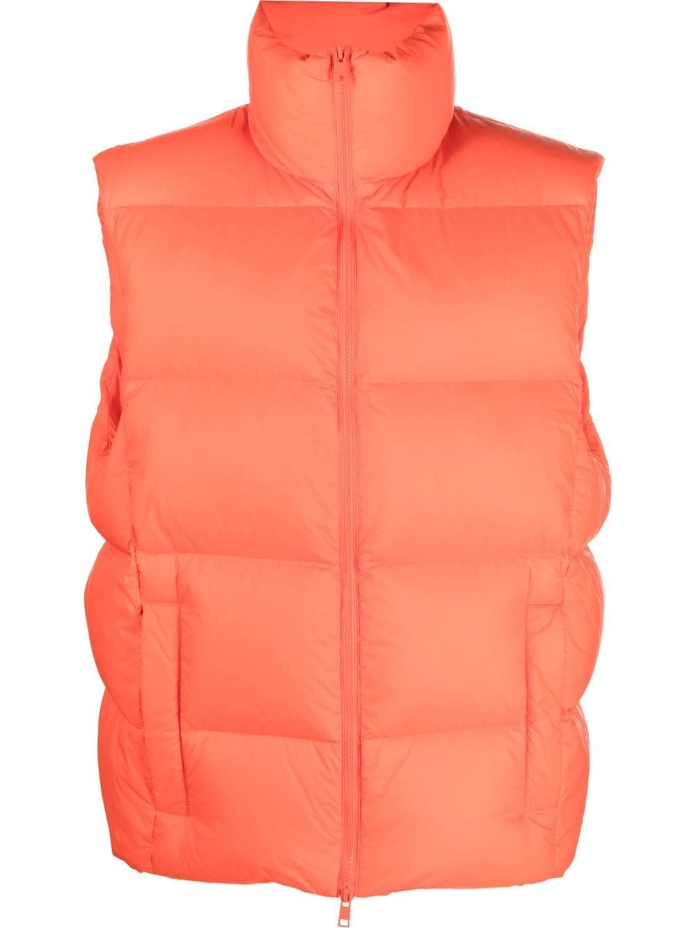 MSGM padded zip gilet - Orange von MSGM