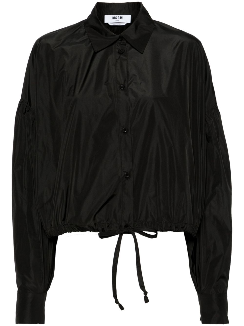 MSGM puff-sleeves buttoned shirt - Black von MSGM