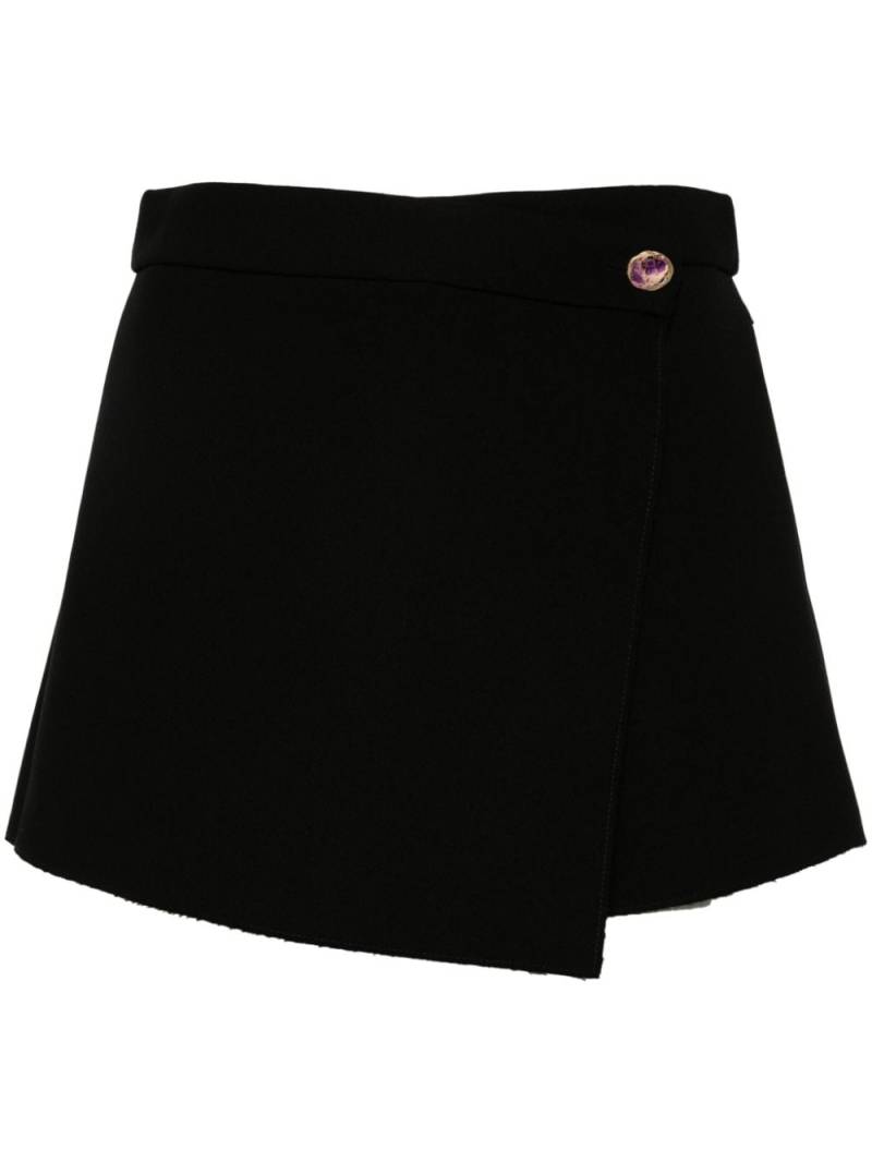 MSGM raw-cut mini skorts - Black von MSGM