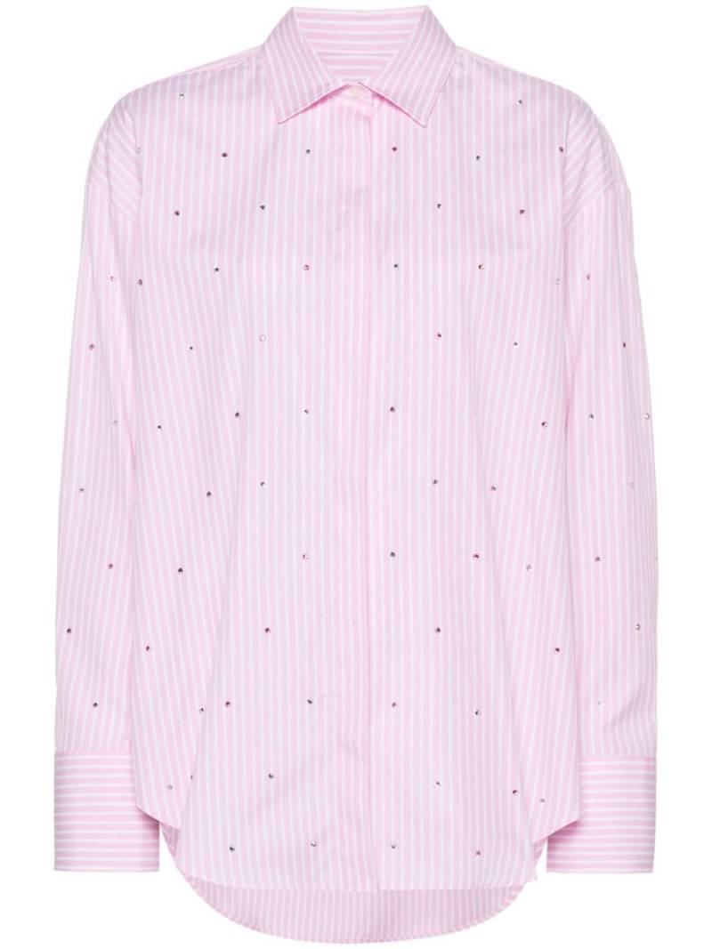 MSGM rhinestone-embellished shirt - Pink von MSGM