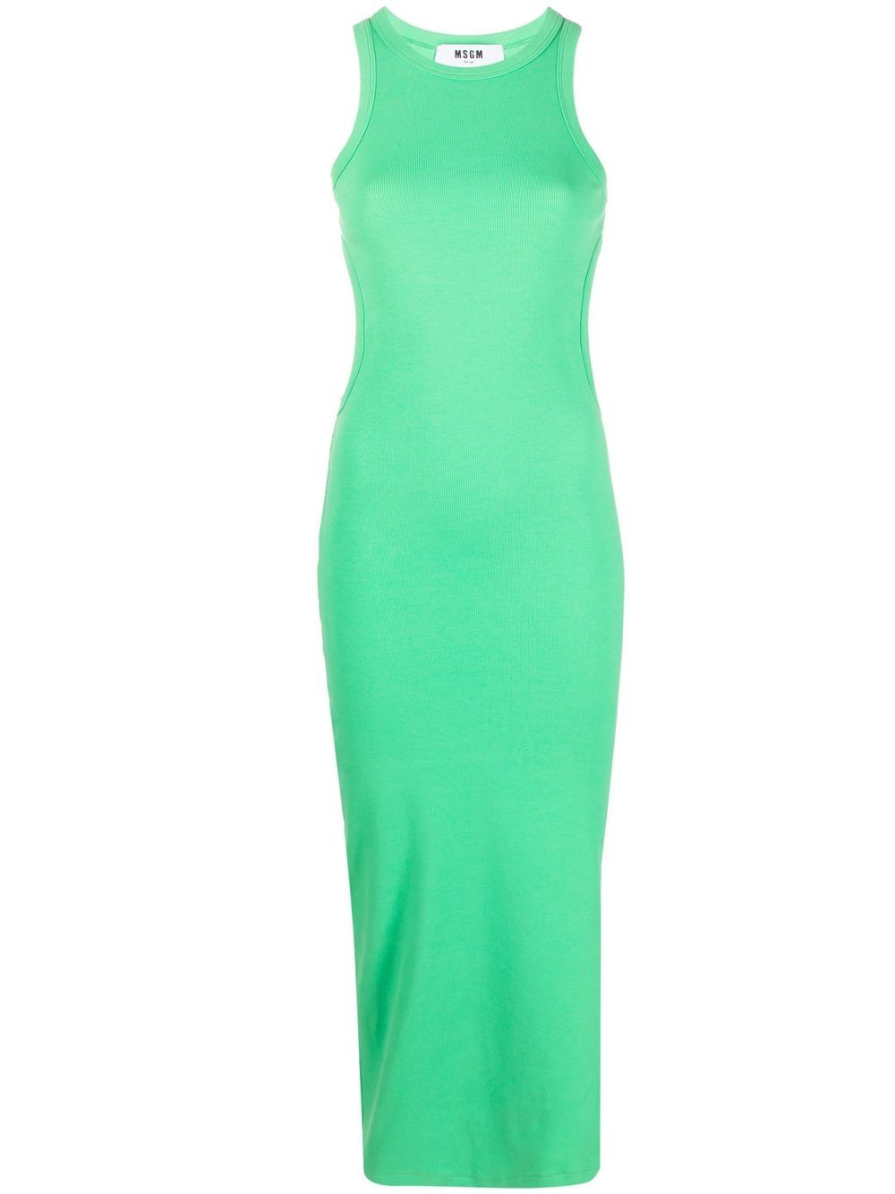 MSGM ribbed sleeveless knitted dress - Green von MSGM