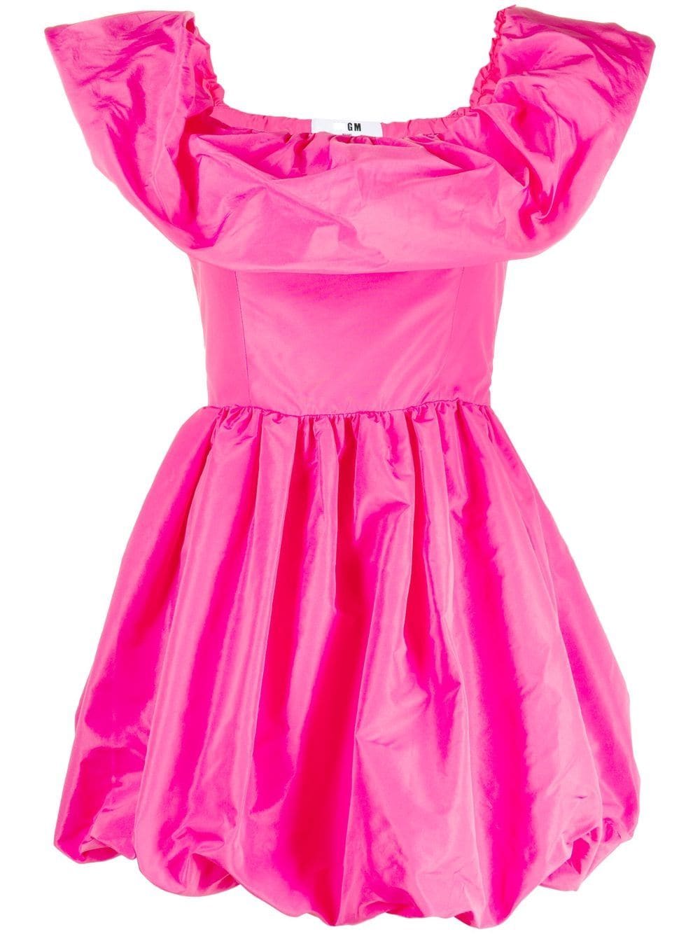 MSGM ruffled off-shoulder puffball dress - Pink von MSGM