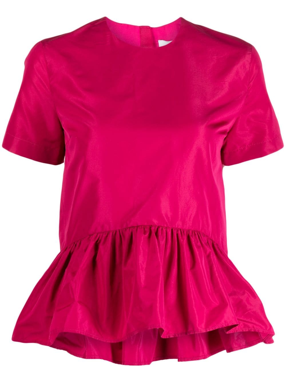 MSGM ruffled short-sleeve top - Pink von MSGM