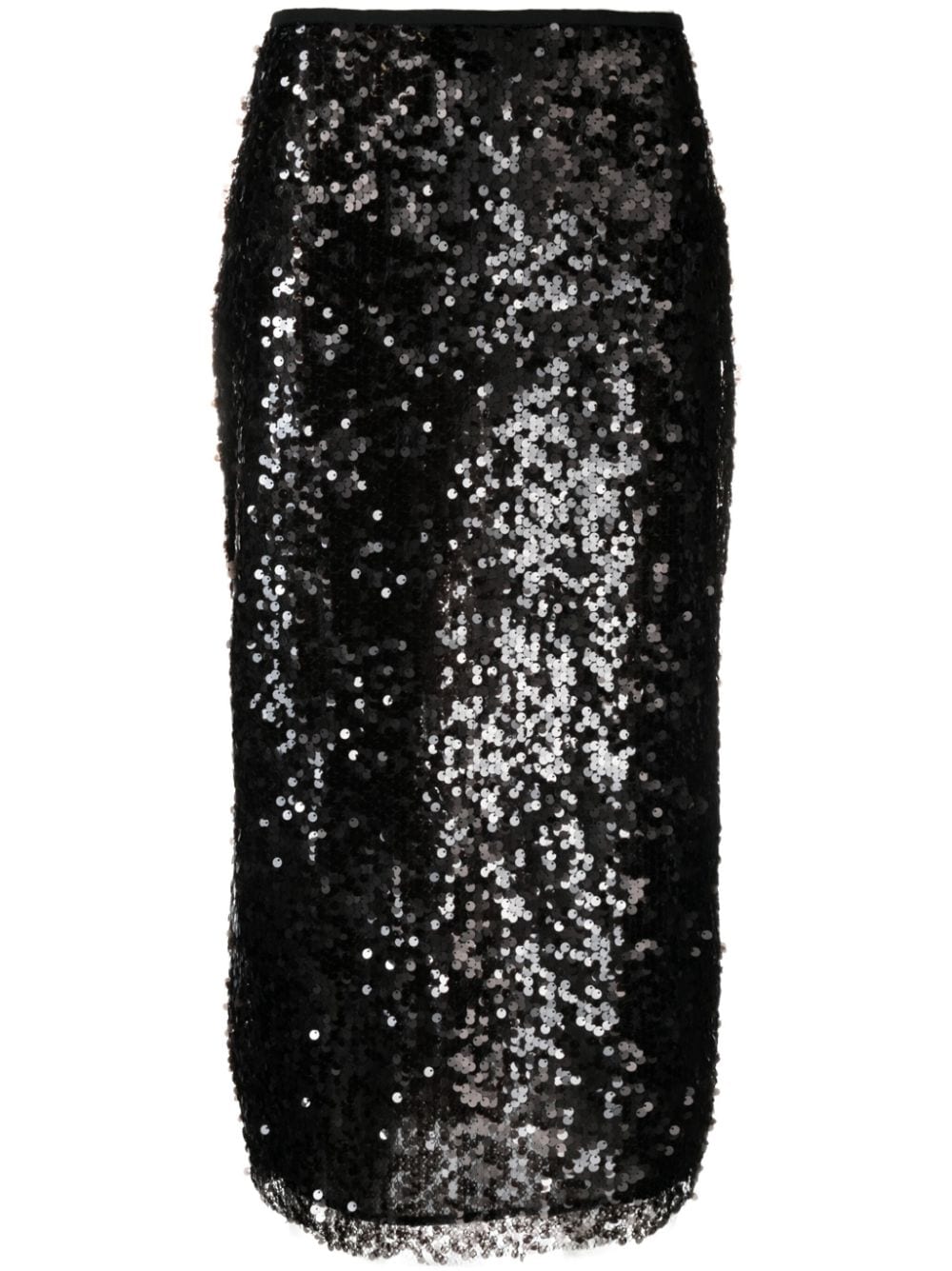 MSGM sequin-embellished straight skirt - Black von MSGM