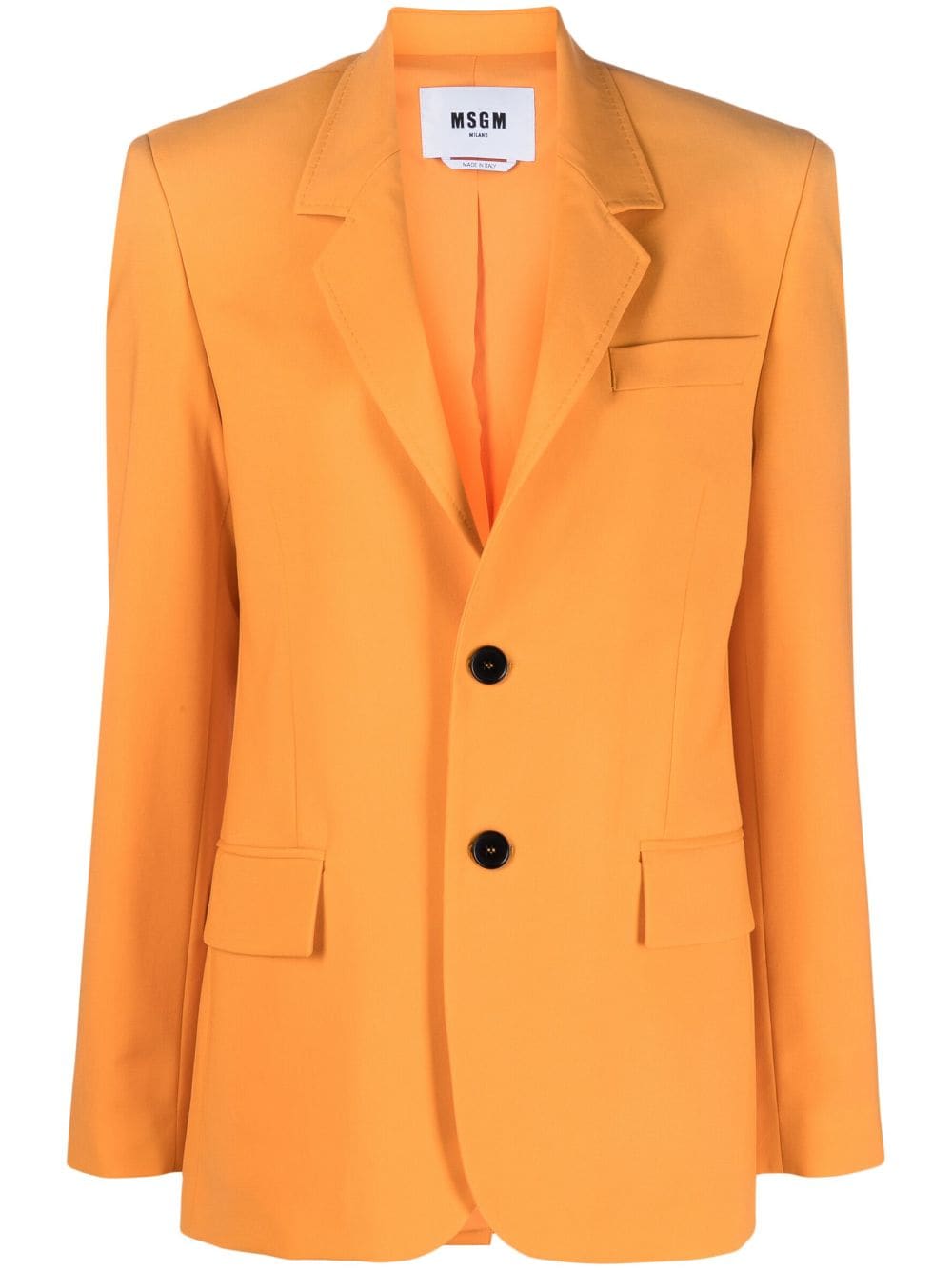 MSGM single-breasted wool blazer - Orange von MSGM