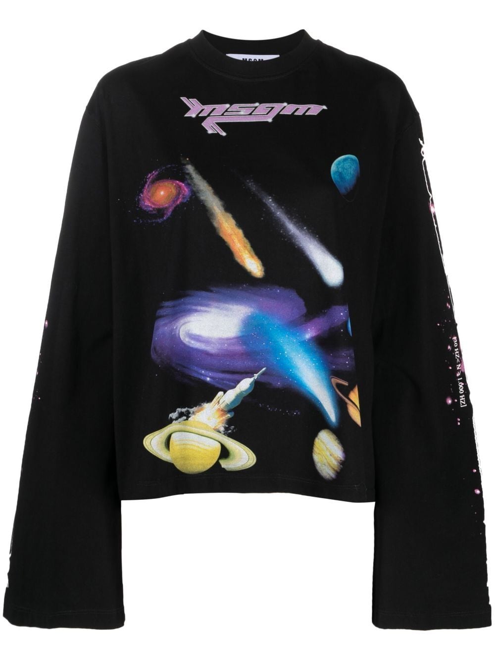 MSGM space-print sweatshirt - Black von MSGM