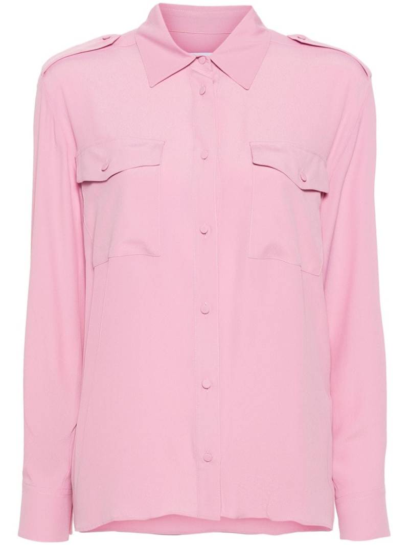 MSGM spread-collar long-sleeve shirt - Pink von MSGM