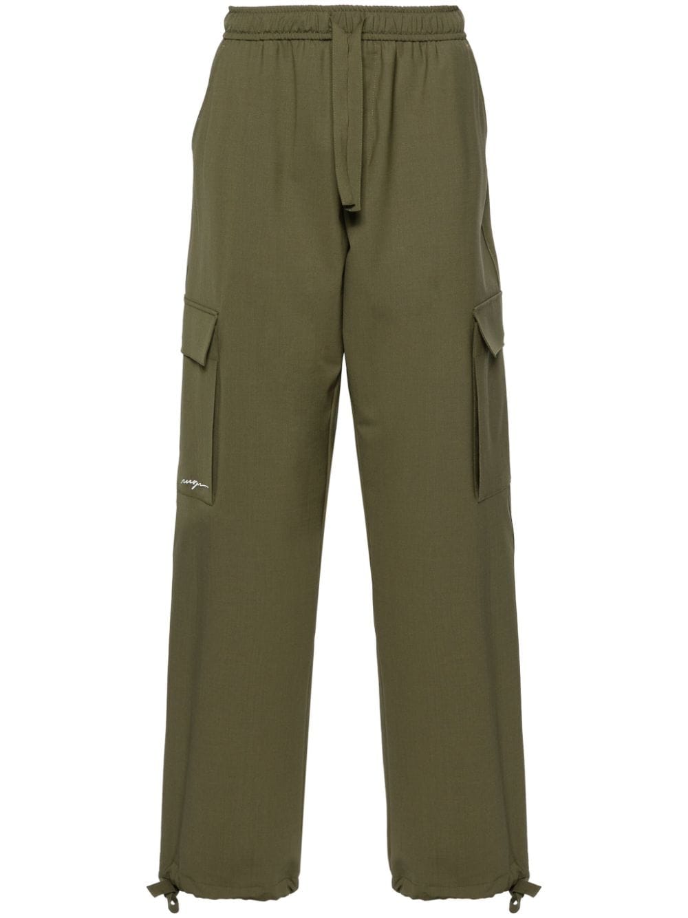 MSGM straight cargo trousers - Green von MSGM