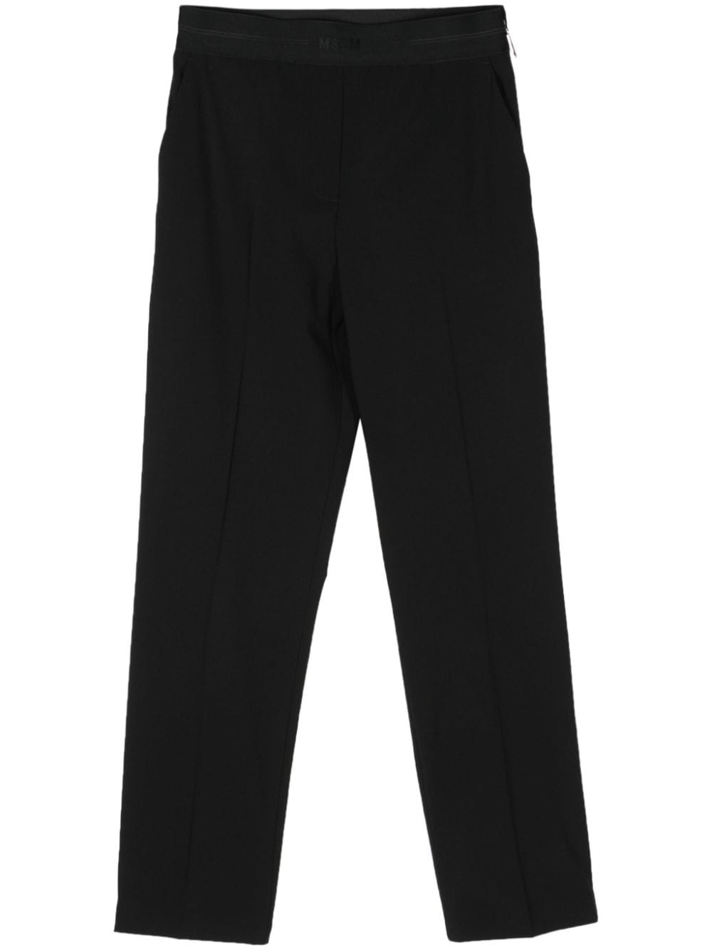 MSGM tapered virgin wool trousers - Black von MSGM