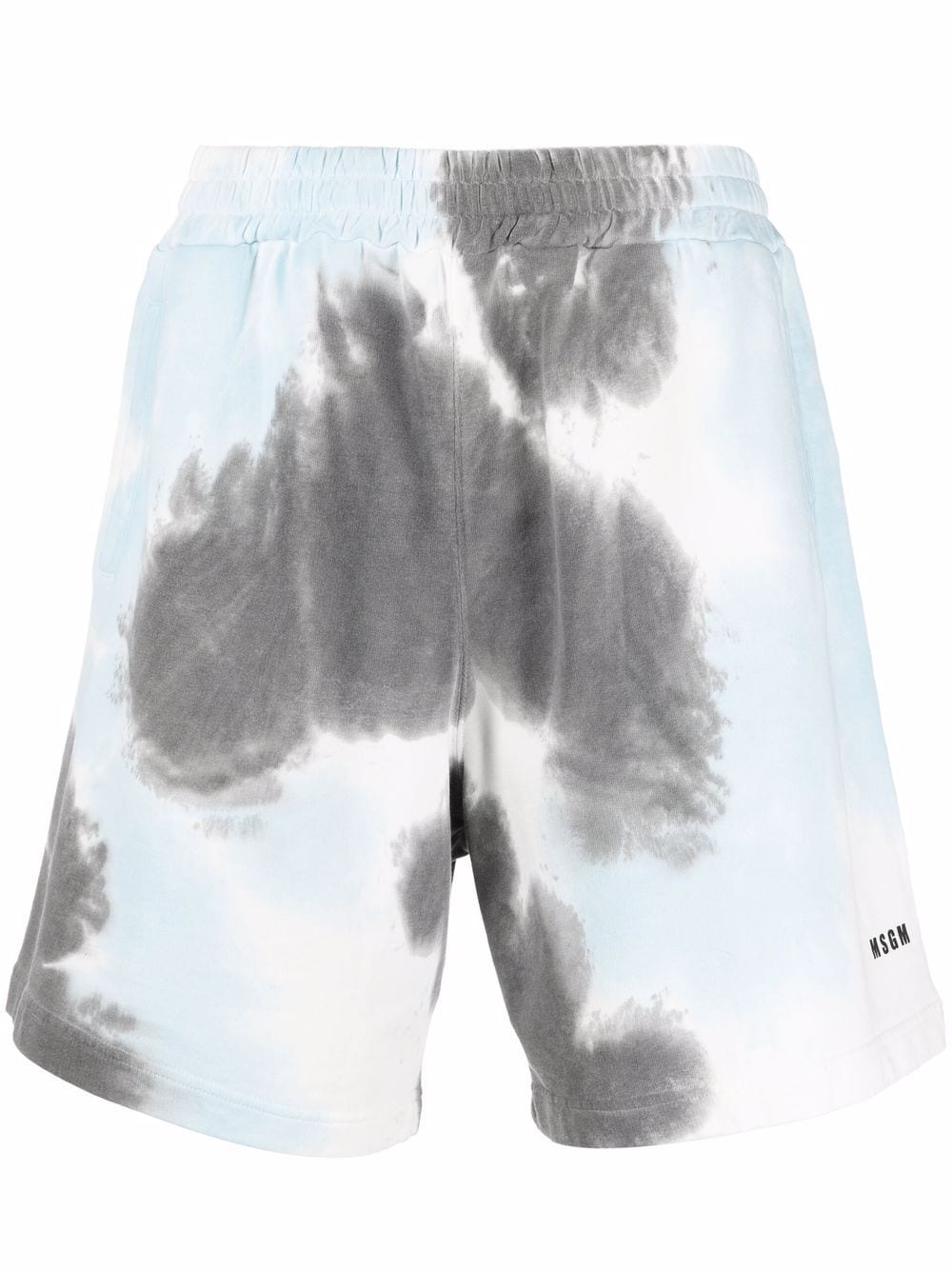 MSGM tie-dye print track shorts - Blue von MSGM