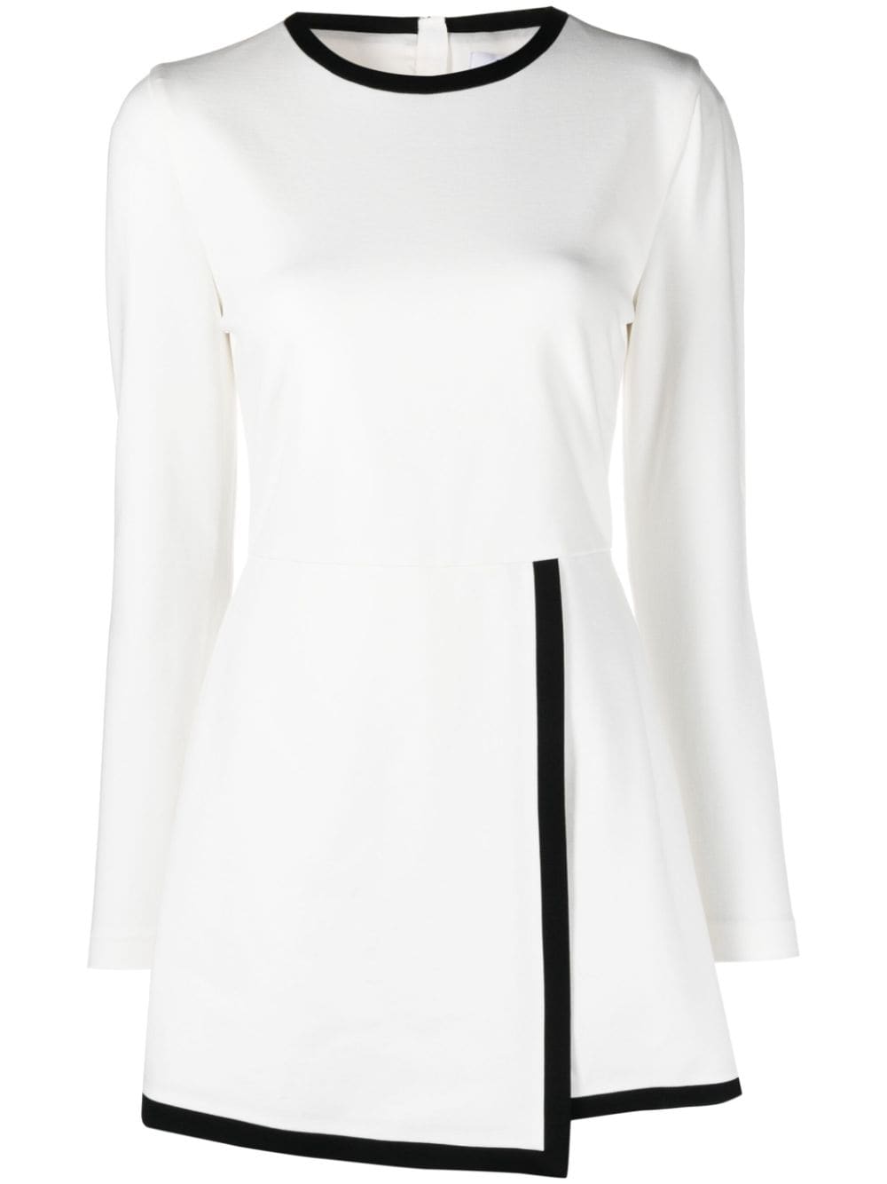 MSGM two-tone long-sleeve playsuit - White von MSGM