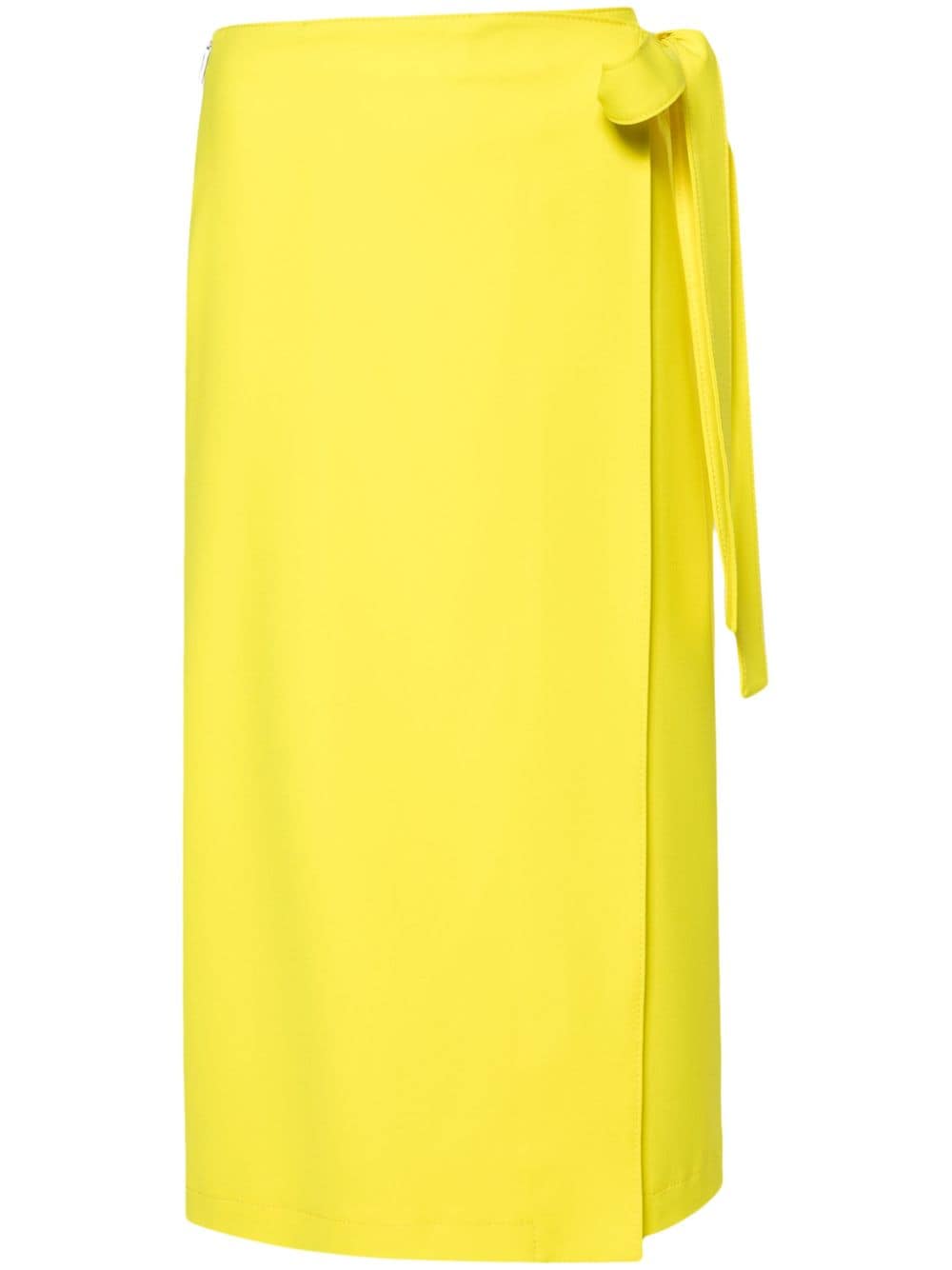 MSGM wrap midi skirt - Yellow von MSGM