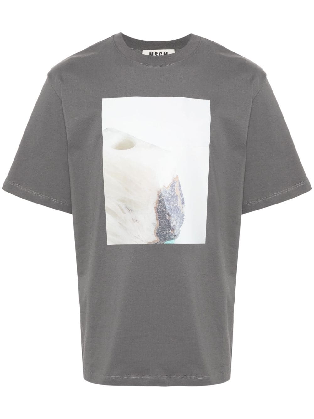 MSGM x Duccio Maria Gambi photograph-print T-shirt - Grey von MSGM