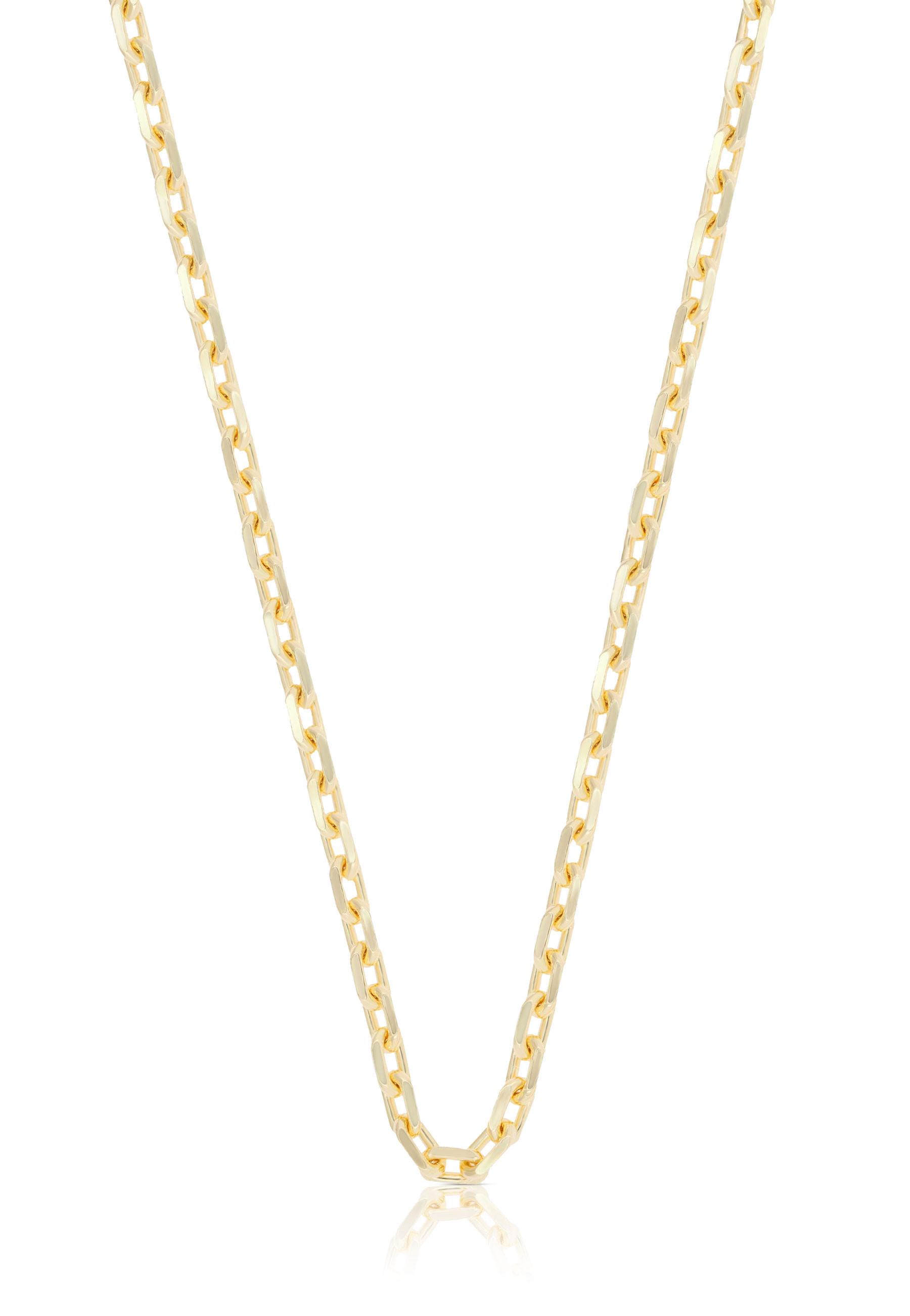 Collier Anker Gelbgold 750, 3.6mm, 50cm Damen Gelbgold 50 CM von MUAU Schmuck