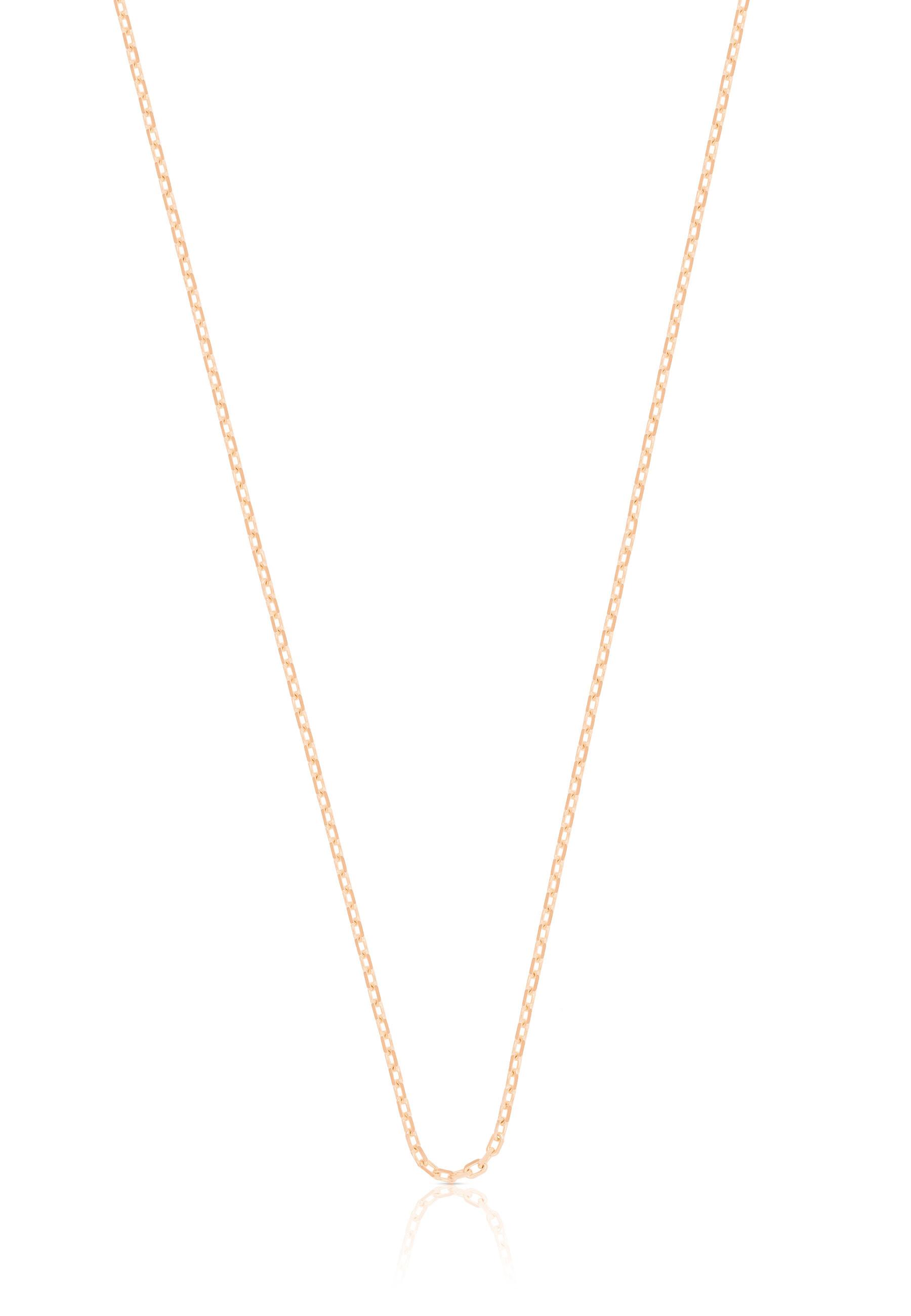 Collier Anker Rotgold 750, 1.2mm, 50cm Damen Gold 50 CM von MUAU Schmuck