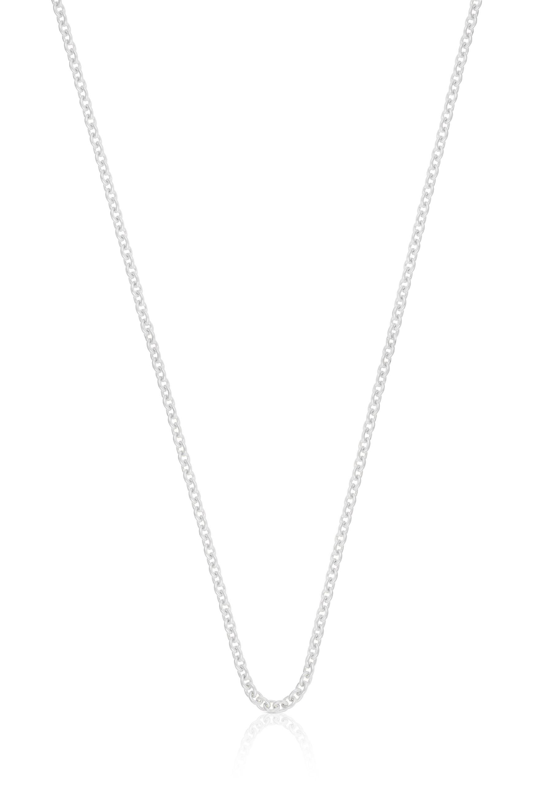 Collier Anker Weissgold 750, 2mm, 45cm Damen Silber 45cm von MUAU Schmuck